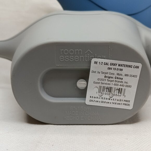 Room Essentials 1/2 Gallon Watering Can 2-Pack Blue & gray Colors-Brand New - Picture 4 of 6